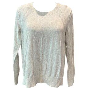 Banana Republic Beige Cotton Pullover‎ Sweater Size M ✨ Minimalist Staple